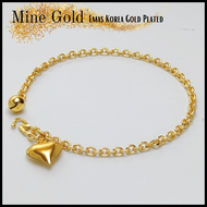 Rantai Tangan Emas Budak Rantai Tangan Emas Korea Kanak-Kanak Gold Plated Children Bracelet Gelang T