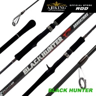 (6'0ft-12'0ft) Ajiking Black Hunter Spinning / Casting Fishing Rod Heavy Max Load (6kg-12kg)