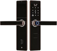 Home Office Tuya Fingerprint Smart Door lock Doorbell Electronic Lock Wifi Code RFID Card Key Digital Deadbolt Lock For Home Security (Color : A)