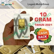 Emas Batangan 10 Gram Antam LM Reinvented atau New Press Thn 2020