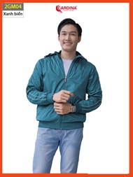 Áo khoác gió nam 𝐂𝐀𝐑𝐃𝐈𝐍𝐀 2 Lớp Lót Lưới Cao Cấp Siêu Nhẹ Cản Gió Giữ Nhiệt Cản Bụi Chống Nước 2GM