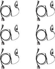 Sarcia 2 Pin PTT Earpiece for Baofeng UV-5R UV-82 BF-F8HP G Shaped Surveillance Headset with Mic for