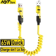 NYT 4 in 1 fast charging cable 1M 1.5M 2M Usb Type C cable for Usb C /Micro /L charging cable