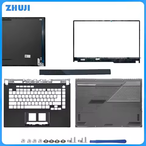 New Laptop LCD Back Cover Palmrest Bottom Case Hinges Case 15.6 Inch For ROG Strix G15 G513 G513Q G5