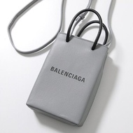 英國代購 英國直送 Balenciaga Shopping Phone mini Bag grey leather bags 手機包 巴黎世家 灰色 細袋 Tote 小袋 夏天 夏季 必備 行山 旅行