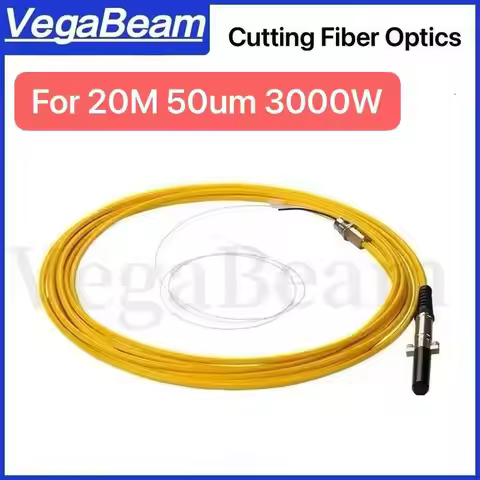 Fiber Laser QBH Optical Signal Cable 20M 50um 3000W For Raycus MAX Reci BWT etc Laser Source Water-c
