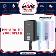 [3C Certified] Pineng PN-896PD 22.5W 20000mAh Powerbank Fast Charge Detachable Cables PN896 Pineng P
