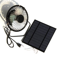 HODEDS. Portable USB Solar Fan With Solar Panel Powered Fan 5W 5V Solar exhaust fan