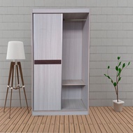 {Mr 99 Furniture}Siap Pasang 2 Sliding Door Medium Wardrobe /Wardrobe/ Almari Baju/Almari Pakaian Se