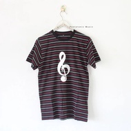 Treble Striped Tees - 4 G Key Music T-Shirts Fashion Music