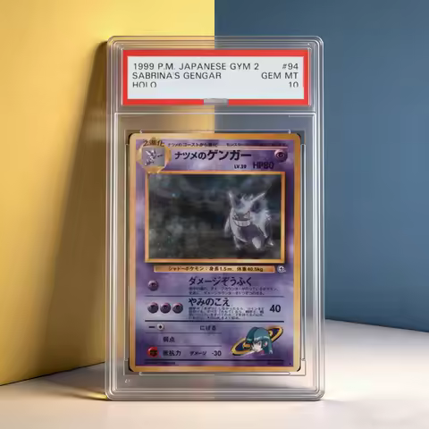 DIY Proxy PTCG Graded Collection Card 1999 P.M. JAPANESE SABRINA'S GENGAR HOLO GEM MT 10 Card Hologr