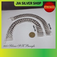 Ready Stock | 925 纯银 男手链 | Original 925 Silver Bracelet Bangle SK For Men | Gelang Tangan Lelaki SK Lipan Perak 925