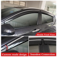 (4 PCS) Air Press Window Door Visor Mugen Wind Deflector for Honda Vezel