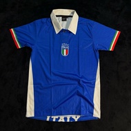 ITALY JERSEY RETRO COLLAR BUTTON