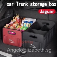 Jaguar Car Trunk Storage Box Rear Trunk Multipurpose Organizer high-quality leather Foldable large c
