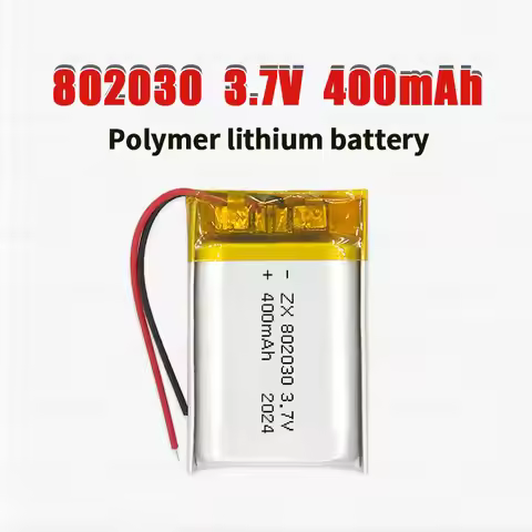 802030 Battery Lipo 3.7V 400mAh Lithium Polymer Rechargeable Batteries for Radiofrequency Introducti