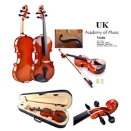 UK Violin 1/2 Size Free Hardcase Bow and Rosin (High Gloss)
