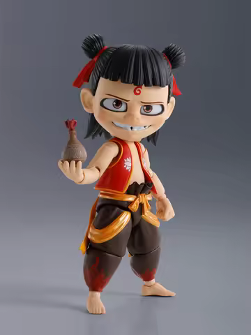 2025 New Movie Nezha 2 Conquers The Dragon King Genuine Shf Ne Zha Ao Bing Anime Figures Joints Mobi