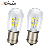 2pcs Ruiandsion AC/DC 6V BA15D 1156 BA15S LED Turn Signal Bulb P21W White Warm White For Electrical 