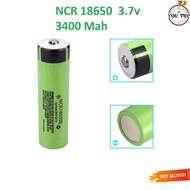 Panasonic NCR18650B 3200mAh -3400Mha 3.7V Top Button 18650 Rechargeable 100% NCR18650B 3.7v 18650 battery