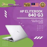 HP EliteBook 840 G3 Core i5 Processor 6th GEN 4GB Ram 500GB HDD 7 days warranty (Used)