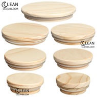 CLEANBLOOM Wood Lids Wooden Bottle Sealing Caps Kitchen Organization Canning Storage