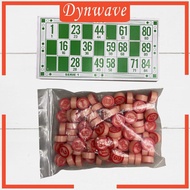[Dynwave] Bingo Board Game Portable Classic Bingo Cards Bingo Game Bingo Set 48 Bingo