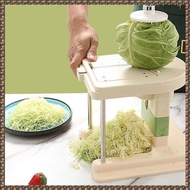 (JPTZ) Cabbage Shredder Stainless Steel Vegetable Cutter Veggie Peeler Hand Crank Multifunctional Fo