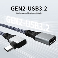 0.3m 1m 2m 3m USB C Extension Cable 240W USB 3.2 Gen2 Type-C Cable 20Gbps Thunderbolt 3 Data Cord 4K
