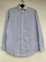 Polo Ralph Lauren白色格子 格紋長袖襯衫 尺寸32/33