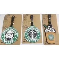 Cute logo Coffee Luggage Pendant Identification Tag Boarding Pass PVC Soft Rubber Luggage Tag