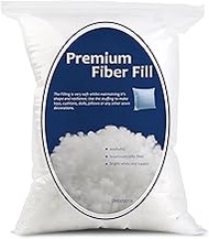 Bupete 4.18lb/1900g Pillow Stuffing, (1.8oz~4.18lb) Pillow Stuffing for Couch Pillows, Stuffing for 