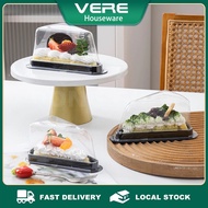 100pcs 6&8 Inches Triangle&square Clear Cake Box Slice Cake Container Takeout Box