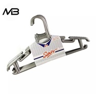 GANTUNGAN Sendy Silver Clothes Hanger 38cm Wide, 6 pcs