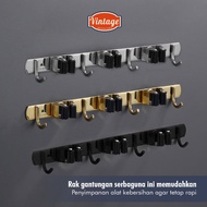 GANTUNGAN Broom & Mop Hanger Mop Holder Broom Holder - Home Utensil Hanger - Durable Stainless Steel