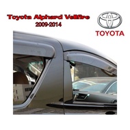Toyota Alphard Vellfire door visor 2008-2014 ANH20 injection visor airpress window visor high quality