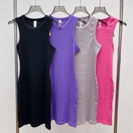 Skims Bodycon Dress – Casual Sleeveless Tank Dress Women’s Sexy Slim Fit Mini Dress