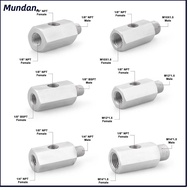 MUNDAN Oil Pressure Sensor Connector, Stainless Steel Side Holes M12 M10 M14 Feed Line Gauge Tee Ada