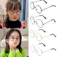 cermin mata rabun jauh Ji Lingling Sister Glasses Frame Tanpa Lensa Kanak-kanak Retro Bingkai Bulat Keperibadian Seni Lelaki dan Perempuan Bingkai Bayi