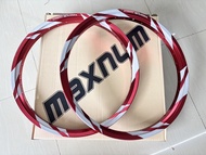 โล ล้อสายฟ้า สีแดง ล้อ AKRONT MAXNUM ขอบ1.40x17 ขอบ17 ของแต่งเวฟ ของแต่งดรีม ของแต่งโซนิค(1คู่)