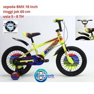 [ Original] Sepeda Anak Laki Laki Bmx 18 Inch ( 5 - 7 Tahun ) Atlantis