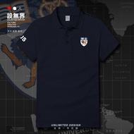 National University of Singapore Student School Uniform Lapel Polo Shirt Mens and Womens Short Sleev