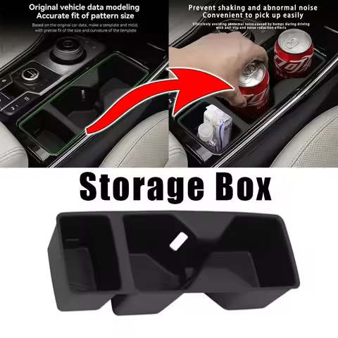 Center Console & Seat Water Cup Drinks Holder Storage Box for Kia Sorento 2021-2025 LHD Car Interior