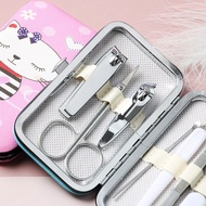E6B Set of 7 Nail Tools with Cute Box, SEPER Nail Clipper