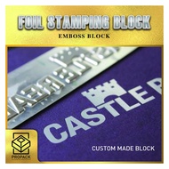Foil Stamping Block, Hot stamping metal plate, Metal plate for foil stamping, Pressure Foil Stamping