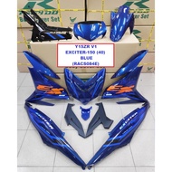 Cover Set Rapido Y15ZR V1 V2 Yamaha Exciter-150 (40) Cyan Orange Yellow Ysuku Accessories Motor Y15 Blue Grey Red Silver