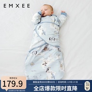 嫚熙（EMXEE）婴儿多功能葫芦型睡袋新生儿童宝宝襁褓投降式睡袋防惊跳春秋季 旅行地图 73cm