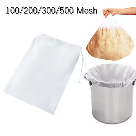 Beer Homebrew Filter Bag for Brewing Malt Wort Mesh Strainer Reusable Food Filter Bags Fine Mesh Str