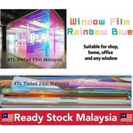 ×NO COD TQ× Rainbow Blue Tinted Window Film/Tinted Rumah/Tinted Pejabat/Tinted Cermin Tingkap(New)