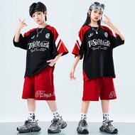 Kids Dance Costume Hip Hop Jazz Cheerleader Outfit Set Girls Boys